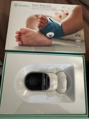 Owlet Dream Sock Baby Sleep Monitor and Camera - Teal/Blue